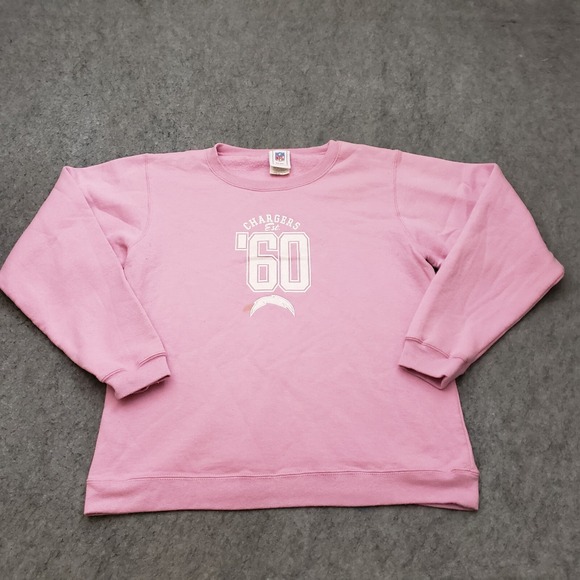 San Diego Chargers Sweater Womens Large Pink Sweatshirt Football NFL Ladies * - Picture 1 of 10